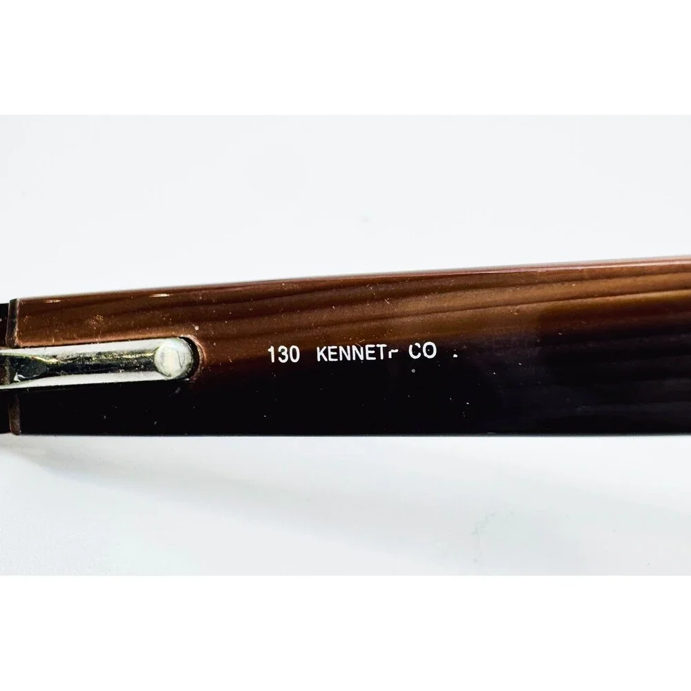 Kenneth Cole Reaction Eyeglasses Mens Brown Half Rim KC0479 809 49-17-130